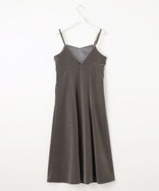 Feroux 【2WAY】パールストラップベロア ジャンスカ