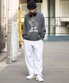 WEGO 【ユニセックス着用ITEM/SMLサイズ展開】ジャガードグラフィックプルオーバー