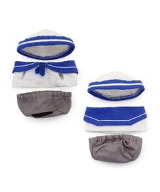 Mother garden しろたん ついてきちゃうマスコット用 着せ替え服  《マリン服 青》 単品