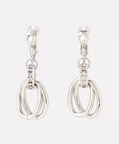 ANY SIS オーバルストーン イヤリング