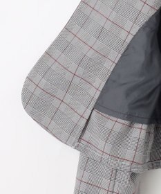 組曲 KIDS 【110-140㎝】グレンチェックジャケット＆プリーツワンピース セット