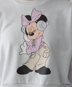 Green Parks ミッキー＆フレンズ／ラメ裏毛ショートプルオーバー