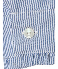 earth music&ecology スタンドフリルシャツ