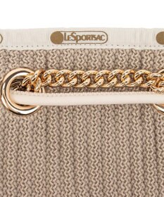LeSportsac CHAIN CROCHET SM BUCKET/ベージュクロシェ