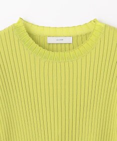 ANY L ポイントシアーリブニット