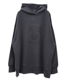 Green Parks 裏毛エンブレムパーカーチュニック