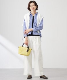 J.PRESS LADIES Jカミーチェストライプ シャツカラー カットソー