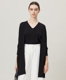 ICB 【洗える】シンセティックハイゲージ ロングカーディガン