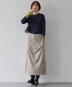 AMERICAN HOLIC バイパチリブモックネックニットプルオーバー