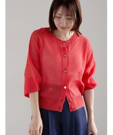 Te chichi 【WEB限定カラーあり】ペーパータッチヤーン2wayメッシュニット