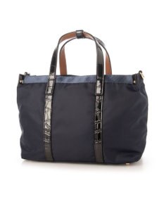 LA BAGAGERIE 【エコユース】ナイロン×型押しエナメル　2WAYミニトート