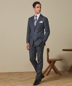 GOTAIRIKU 【ZEGNA/ゼニア】エレクタ スーツ(サックスブルーチェック)