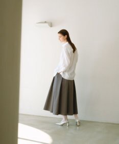 #Newans 【洗濯機可能/シワになりにくい】パネルフリルシャツ