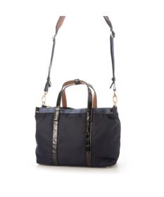 LA BAGAGERIE 【エコユース】ナイロン×型押しエナメル　2WAYミニトート