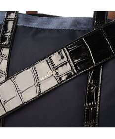 LA BAGAGERIE 【エコユース】ナイロン×型押しエナメル　2WAYミニトート