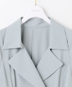 ANY SIS 【UVカット・花粉ガード】プリーツデザイントレンチ コート