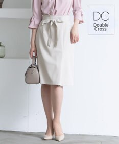 Tiaclasse L 【洗える】快適な履き心地のダブルクロスセミタイトスカート