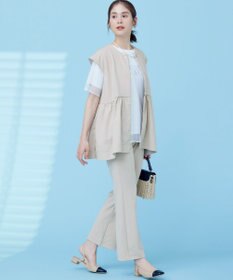 組曲 S 【接触冷感・吸湿・UVカット】ジョーゼットジャージー ジレ