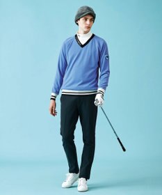 23区GOLF 【MEN】【手洗い可】裏地付き Vネックニット