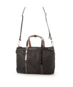 LA BAGAGERIE 【エコユース】ナイロン×型押しエナメル　2WAYミニトート