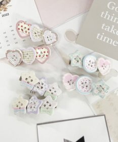 WEGO L2Pモチーフボタンヘアクリップ