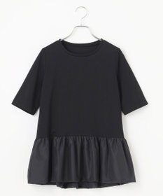 #Newans 【撥水・吸水速乾】コンビネーションペプラムチュニックカットソー