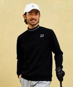 23区GOLF 【MEN】パターンからゴルフに合わせたしっかり素材のカノコダンボールモック