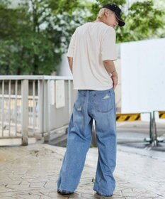 WEGO エクストラバギーダメージデニムパンツ