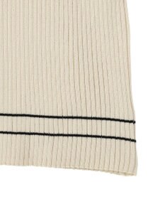 earth music&ecology 【予約】ラインカラーポロニット