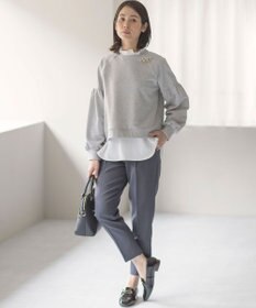 組曲 【ストレッチ・イージーケア】オシャクロス テーパードパンツ