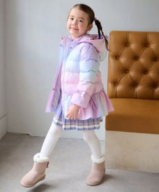 ANY KIDS 【洗濯機OK】中綿リボンコート