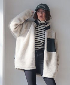 WEGO 【2025年秋冬新作アイテム/ユニセックス着用ITEM/SMLサイズ展開】ボアブルゾン