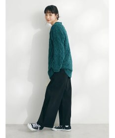 CRAFT STANDARD BOUTIQUE 洗えるモールケーブルニットチュニック