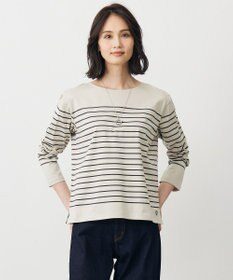 J.PRESS LADIES バスクボーダー カットソー グレージュベース系