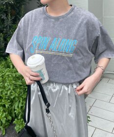 WEGO 【綿100%】ヴィンテージウォッシュグラフィックTシャツ