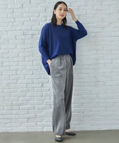 自由区 【洗える】ソフトコーデュロイワイド パンツ