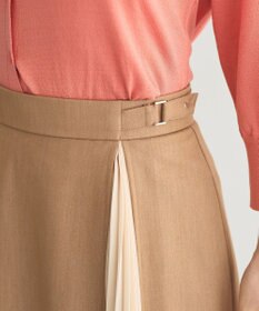 YECCA VECCA プリーツMIXフレアスカート