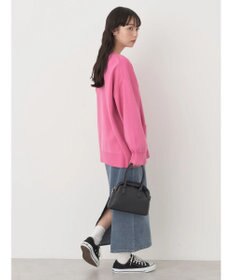 earth music&ecology クルーネックミドル丈カーディガン