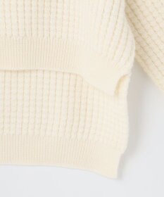 23区 【23区 lab.】ワッフル クルーネック ニット