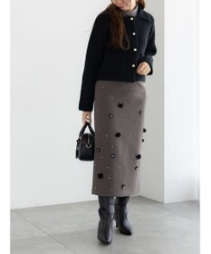 Te chichi ビジューデザインナロースカート《2025winter catalog item》