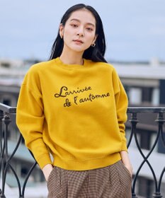 ANY 刺繍ロゴニット マスタード