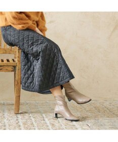 MODE ET JACOMO <carino>【レイン対応】フレアヒールストレッチブーツ