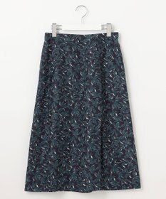 J.PRESS LADIES S 【洗える】ボタニカルプリント スカート