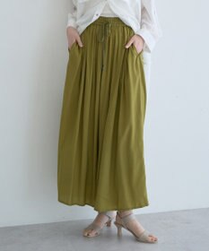 YECCA VECCA シルキータックワイドパンツ