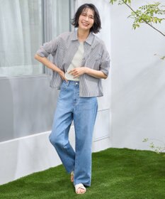 ANY コットンエアーウォッシュ5分袖シャツ