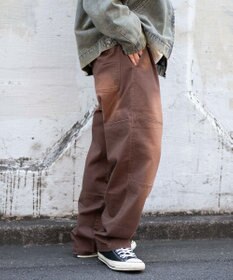 WEGO 【ウエストゴム/MLサイズ展開】ージーダブルニーパンツ