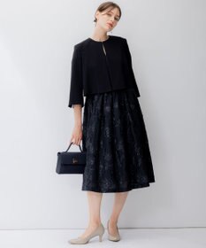 23区 S 【APPLAUDIR】ジャカードコンビ ドレス