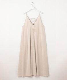 23区 S 【洗える】リネンレーヨンストレッチ キャミソール ワンピース