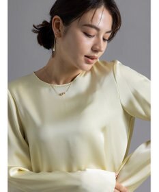 Te chichi 【Atelier Bonheur】サテンバックボタンブラウス(セットアップ可)《2025winter catalog item》