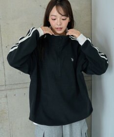 WEGO 【ユニセックス着用ITEM】USPOLOフリースハーフジッププルオーバー